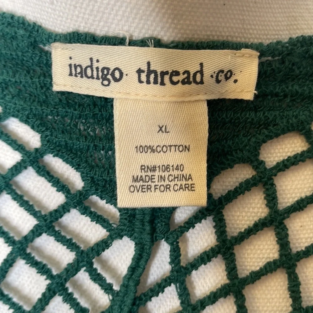 Green Ombre Crochet Open-Front Cardigan